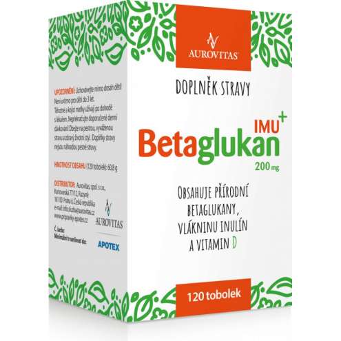 APOTEX Betaglukan IMU+ 200 mg, 120 tobolek